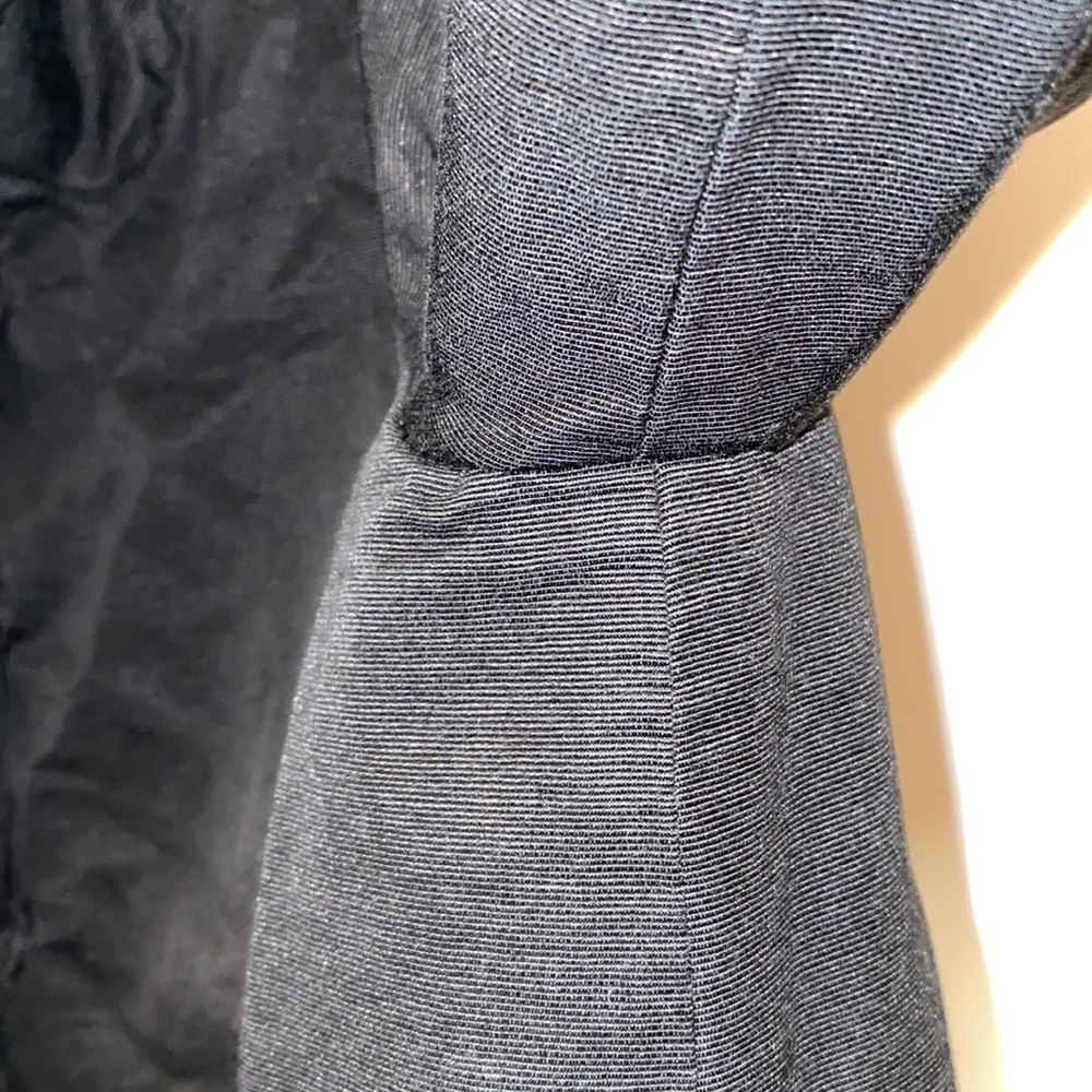 Apostrophe Medium Black Tab Button Up Jacket - image 7